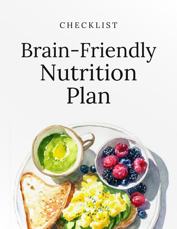 Brain Friendly Nutrition Plan Checklist